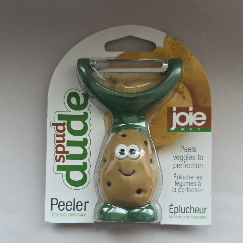 Joie Green Spud Dude Peeler with Stainless Steel Blade NIP